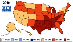 Obesity Map - 2010